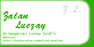 zalan luczay business card